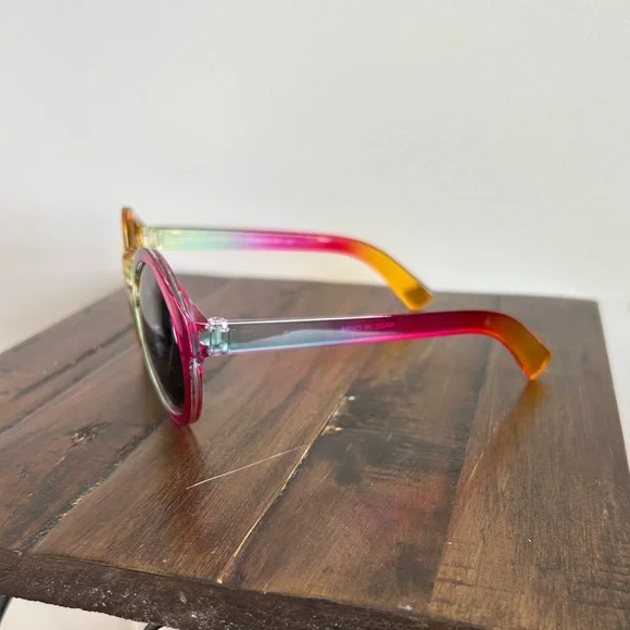 Rainbow Sunglasses Pink Red Yellow Green Sunnies - Picture 9 of 9